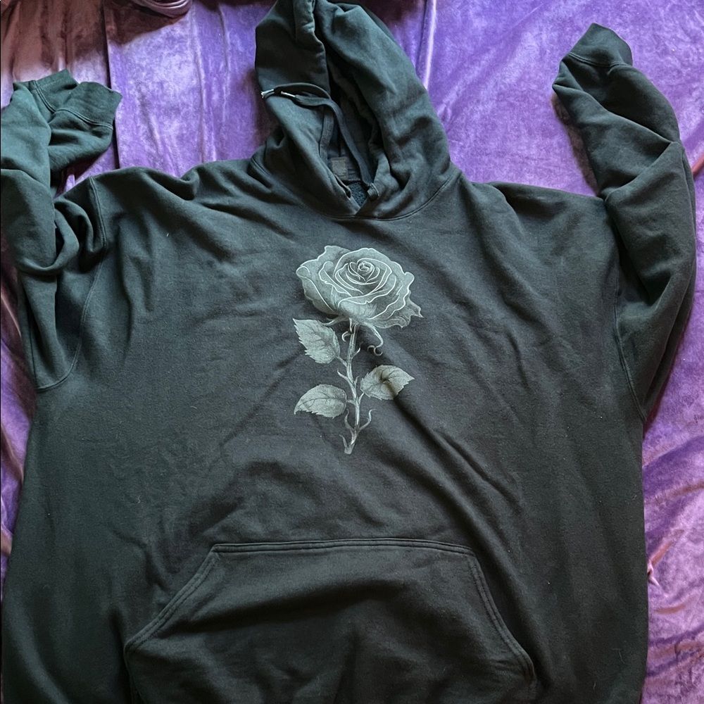 Black Rose Hoodie (Men’s 2XL)